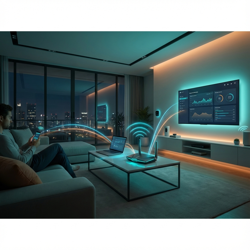 Smart home WiFi network with GADNET protecting connected devices